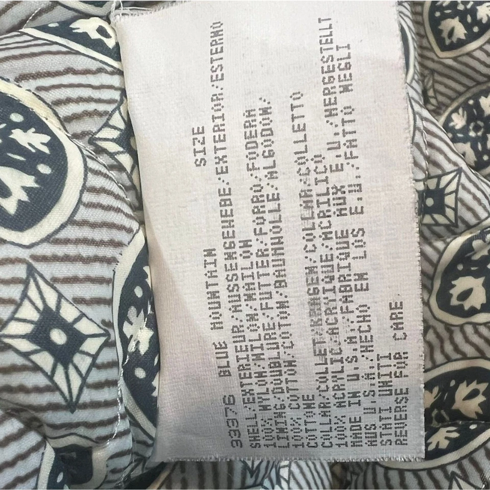 Chaqueta de franela de montaña azul forrada Sherpa Woolrich para mujer talla M Foto 3 de 4