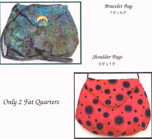 Oceanlake Designs ~ Sew Simple Bags #556 ~ (2 Fat Quarters) ~ 7.5x6.5" ~ 9.5x7.5 - Picture 1 of 4