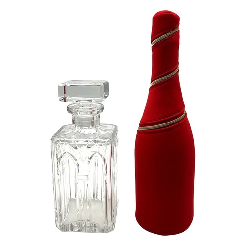 Atlantis Crystal Hand Cut Decanter with Stopper 9 1/8 Inches READ - Picture 6 of 6