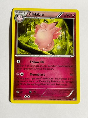 CLEFABLE 2016 Pokemon Generations  Uncommon POKÉMON 51/83