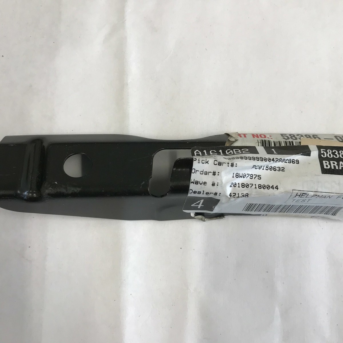 2007 - 2011 Toyota Camry Rear Left Bumper Cover Bracket 58386 