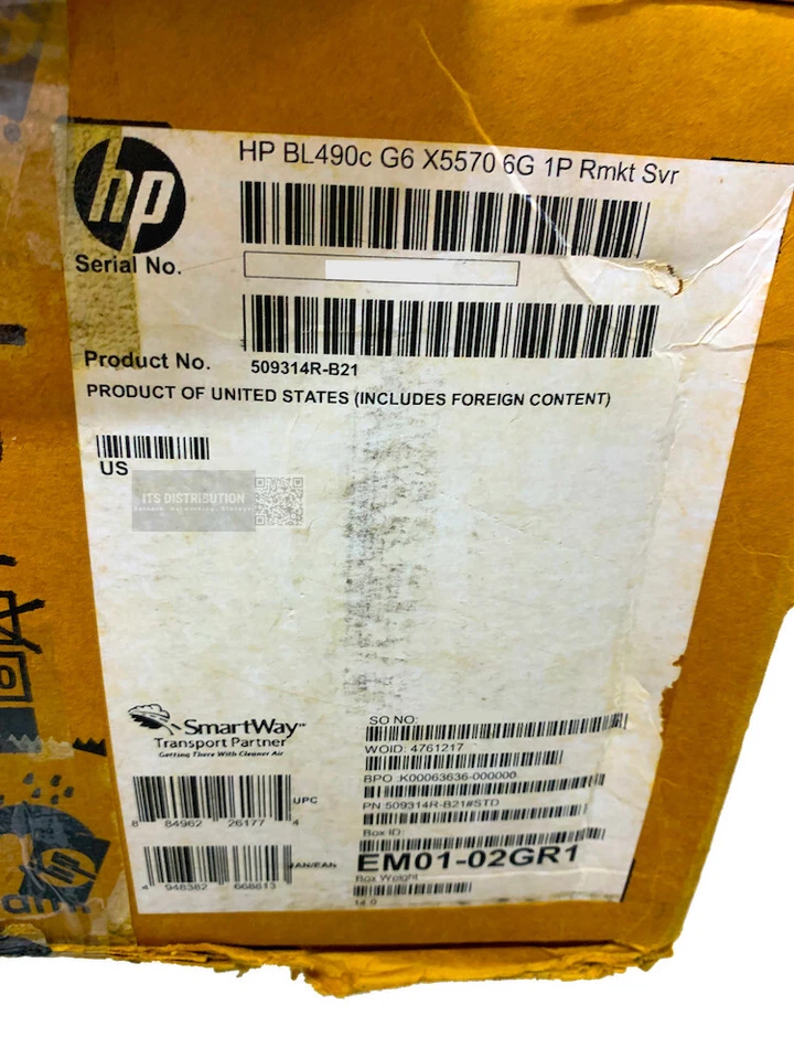 509314-B21 I Renew Open Box HP ProLiant X5570 BL490c G6 1P Blade Server - Image 3 of 4