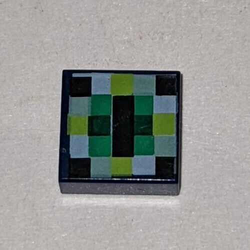 LEGO Tile 1 x 1 Round with Minecraft Ender Pearl Pattern (47121)