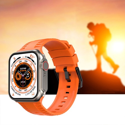 For Apple Watch Ultra Band 49mm Series 10-1 38/42/45mm Silicone Band Sport Strap - Picture 12 of 25