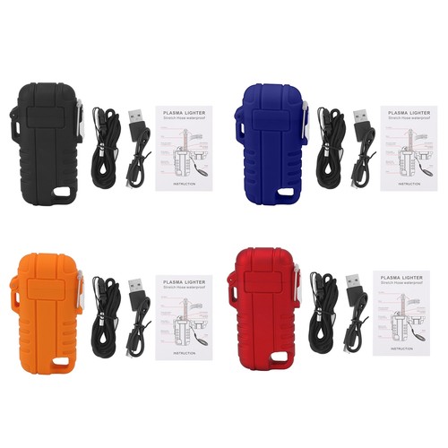HG USB Wiederaufladbares Feuerzeug Winddicht Dual Arc Feuerzeug Wasserdicht Flammenlos YT - Bild 2 von 12