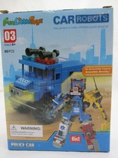 funlittle toys car robots 80 pices 6 you can make assemble directly