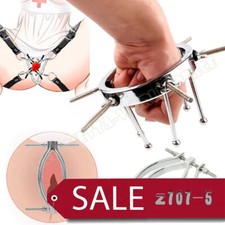 Women Huge Plug Stainless Steel Spreader Dilator Speculum Chastity Device