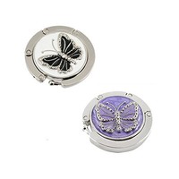 Butterfly Purse Handbag Hook Folding Hanger Black Purple, Pack Of 2, New, Free S on sale Butterfly Purse Handbag Hook Folding Hanger Black Purple, Pack Of 2, New, Free S on sale