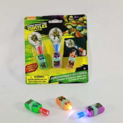 2 Pk Teenage Mutant Ninja Turtles  Finger Projector Lights  New Lot Of 2 