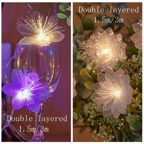 Flash Fairy Lamps Battery Powered Christmas Tree Flower Lights Camping - Picture 2 of 14