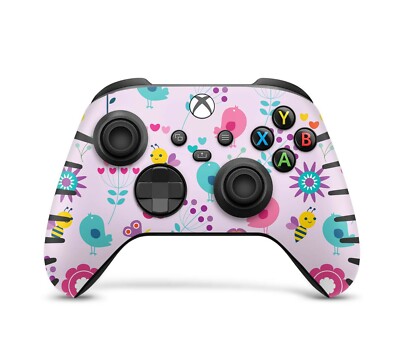 Xbox Series X S Controller Aufkleber Skin Schutzfolie Skins Birds Vintage