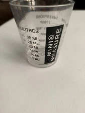 Plastic Mini Measure Multi-Purpose Liquid & Dry Ingredients Measuring Shot Glass