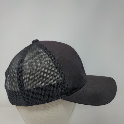 Hurley Snapback Trucker Hat Black OS Adjustable Mesh Back The Classics Yupoong - Picture 4 of 10