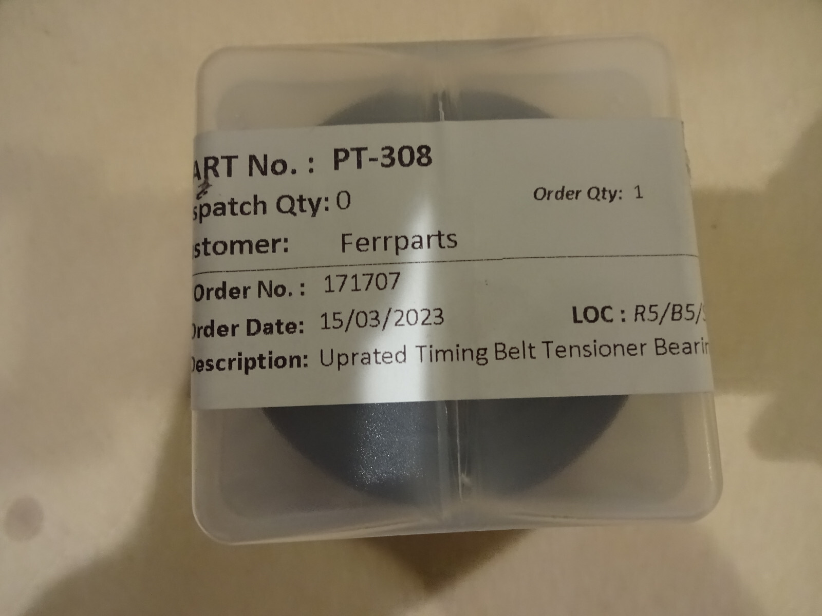 Ferrari 208,288,308,328,512 -Uprated Timing Belt Tensioner Bearing Set P/N PT308