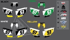 KIT TABELLE PORTANUMERO ENDURO HUSQVARNA 125 - 250 - 350 - 450 TUTTE LE ANNATE