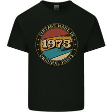53rd Birthday Vintage Made In 1973 Mens Cotton T-Shirt Tee Top