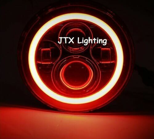 Faros LED JTX 7" ROJO y BLANCO Suzuki Sierra SJ80 SJ80V LJ80 - Imagen 10 de 12