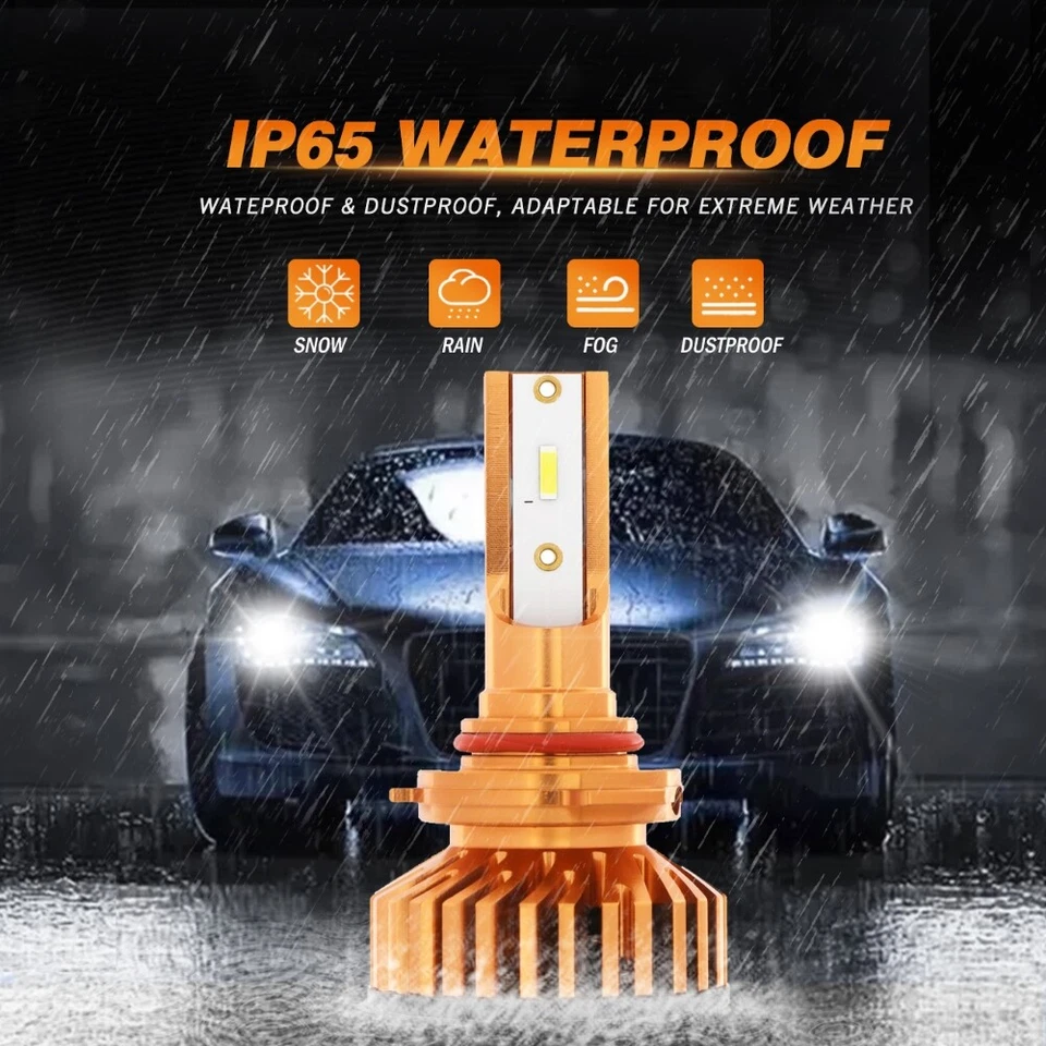 AUXBEAM 9005 HB3 LED Headlight Conversion Kit Super Bright Hi/Low Beam Car Truck - Image 4 of 4