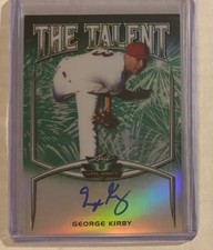 2019 Leaf Valiant The Talent Green Prismatic 48/99 George Kirby #TT-GK1 Auto