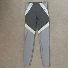 Old Navy Leggings Womens Small Grey Colorblock Go Dry Yoga Pants Workout Active