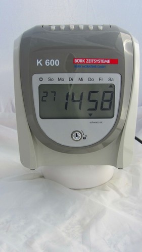 Zeiterfassung Stempeluhr BÜRK K 600 DIGITAL Blau Rot Stempeluhr Neu Garantie - Bild 2 von 5