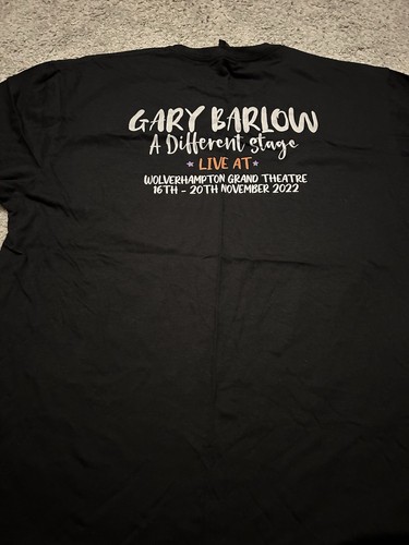 Gary Barlow A Different Stage Tour T-Shirt Black - Picture 3 of 4