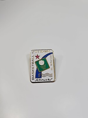 Basketball US Olympic Festival '94 Souvenir Lapel Pin Schnucks Sponsor