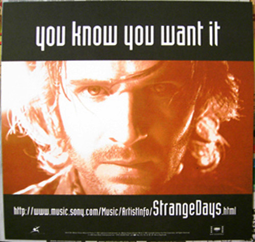 STRANGE DAYS promo POSTER Flat • Ralph Fiennes 1995 12 inch x 12 inch - Picture 2 of 2