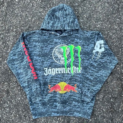 Vintage Y2K redbull jager monster energy hoodie sweatshirt | eBay