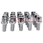 20PC Chrome 12x1.5 Ball Seat Wheel Lug Bolt 45mm Overall for Mercedes-Benz SL500