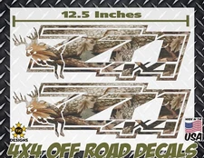 Z71  4x4 Offroad Decals REAL TREE CAMOUFLAGE Chevy Silverado CAMO Deer Hunting