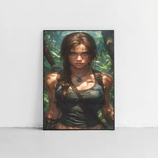 Lara Croft Tomb Raider Video Game Art Poster Print - No Frame
