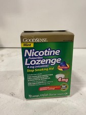 GoodSense Stop Smoking Aid Nicotine Lozenge, Mint - 72 Count