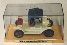Ziss Euro Modell Ford Roadster 1907 Diecast Light Tan With Case Made In Germany
