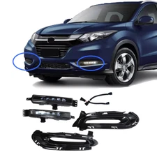 For 2016-2018 Honda HRV HR-V LED DRL Upgrade Fog Lights Lamps Left&Right Pair
