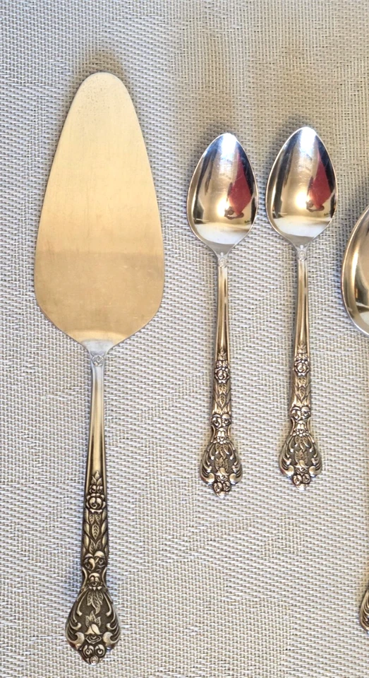 Versailles por MSI 6 piezas cucharas para servir pastel servidor Japón acero inoxidable de colección rosa Foto 3 de 4