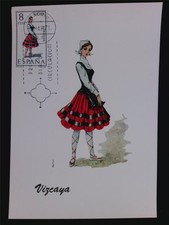 SPAIN MK 1971 COSTUMES VIZCAYA COSTUMES MAXIMUM CARD MAXIMUM CARD MC CM c6044