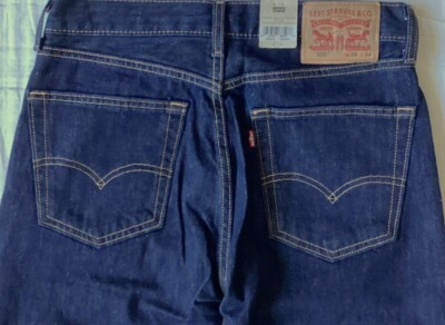 Levi's 505 Regular Fit 0216 Dark Blue Size 38x34 NonStretch Cotton NEW $70
