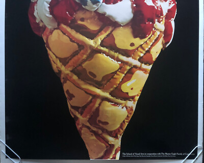 Ice Cream Cone Vintage Poster School Of Visual Arts Takao