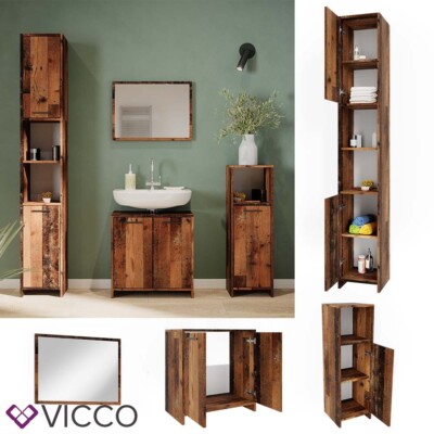 Badmöbelset Kiko Old Style modern Badezimmerschrank Badschrank Badezimmer Vicco
