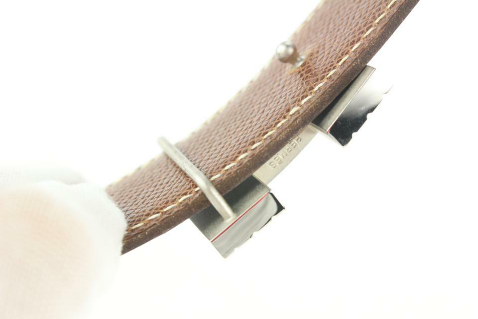 Hermès Black x Silver Reversible H Logo Cadena Belt Kit  display picture 1