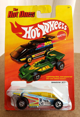2011 Hot Wheels SHADOW JET Silver The Hot Ones Serie Black Wall W1577 Chase 1:64