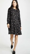 VELVET By Graham & Spencer Winola Floral Printed Challis Tunic Dress S $198 B1