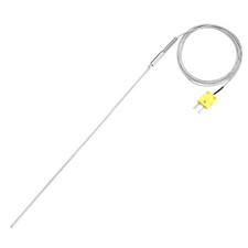 K Type Thermocouple with Plug,Temperature Sensor -40 to 1100 C 4x450mm 6.6ft