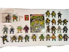 Vintage TMNT Action Figure Lot 1988 Playmates + Binder + Sealed Cards RARE