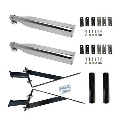 Half Tandem Fender Mounting Kit Stainless Steel Universal Bracket for Semi Truck