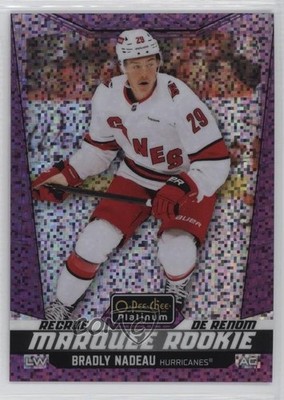 2024 O-Pee-Chee Platinum Violet Pixels 56/299 Bradly Nadeau #220 Rookie RC 0m09