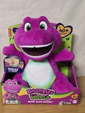 Fisher-Price Barney's World Heart Glow Barney Plush Toy NEW