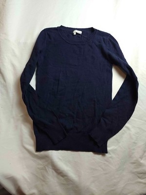Abound Sweater Womens M Blue Preppy Minimalist Office Chic Workwear Layering