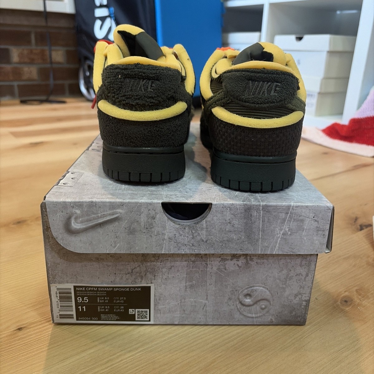 Nike x CPFM Dunk Low Swamp Sponge Sequoia - IH5094-300 - Size 9.5 